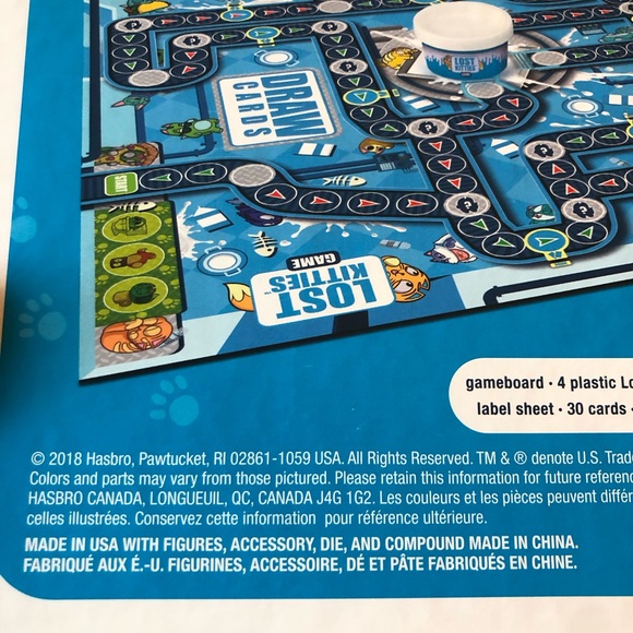 Lost Kitties Board Game Bonus 4 Exclusive Figures Ages 5+ 2-4 Players by Hasbro - Picture 9 of 11